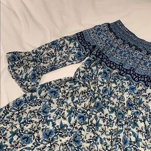 Beautiful blue pattern Romper